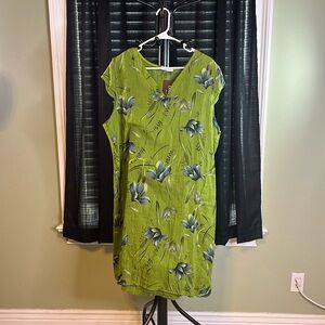 Ornella Paris Linen Dress Women's Size Medium